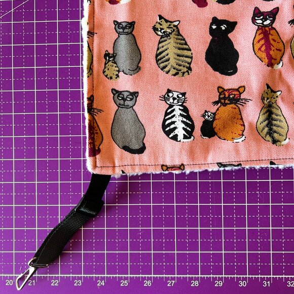 NWOT Pet Hammock * PINK CATS PRINT with straps BRAND NEW - Picture 3 of 11